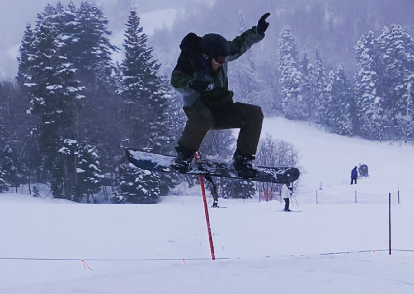 snowboarding